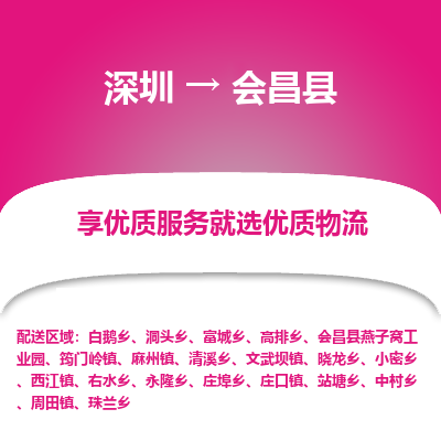 深圳到會昌縣貨運公司(當天派送）