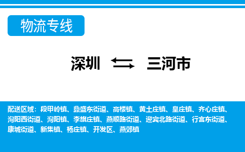 深圳到三河市物流專線-深圳至三河市貨運公司