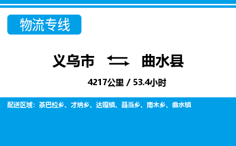 義烏市到曲水縣物流專線-義烏市至曲水縣貨運公司