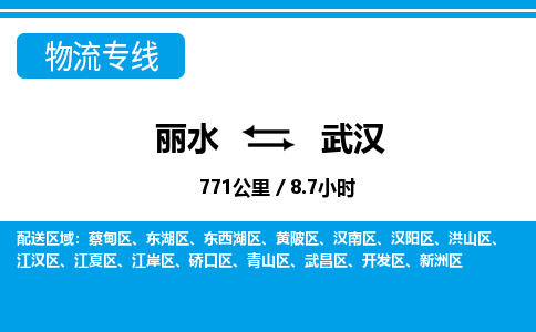 麗水到武漢物流專線-麗水至武漢貨運(yùn)公司
