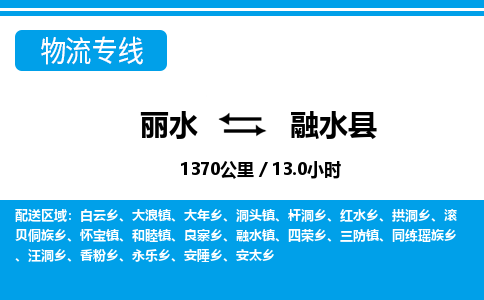 麗水到融水縣物流專線-麗水至融水縣貨運(yùn)公司