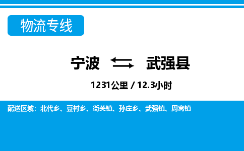 寧波到武強(qiáng)縣物流專(zhuān)線(xiàn)-寧波至武強(qiáng)縣貨運(yùn)公司