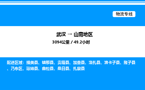 武漢到山南地區(qū)物流專線-武漢至山南地區(qū)貨運(yùn)公司